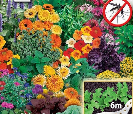 Mosquito Repelling TAPE Flower Mix 6 meters 20 feet - Vesta Market