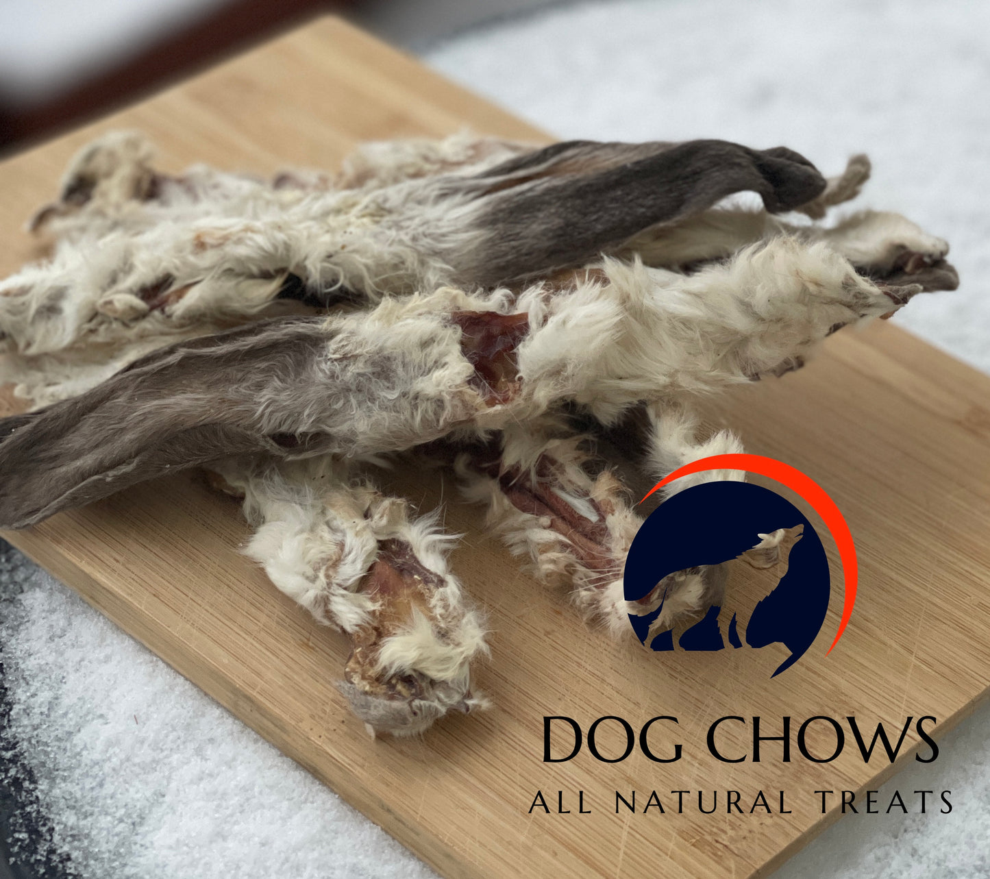 Rabbit Ears with Hair 20 pieces 200 grams, all natural. Dog treat Rabbit ears with fur, dehydrated, dried natural snack, chews for dogs - Vesta Market