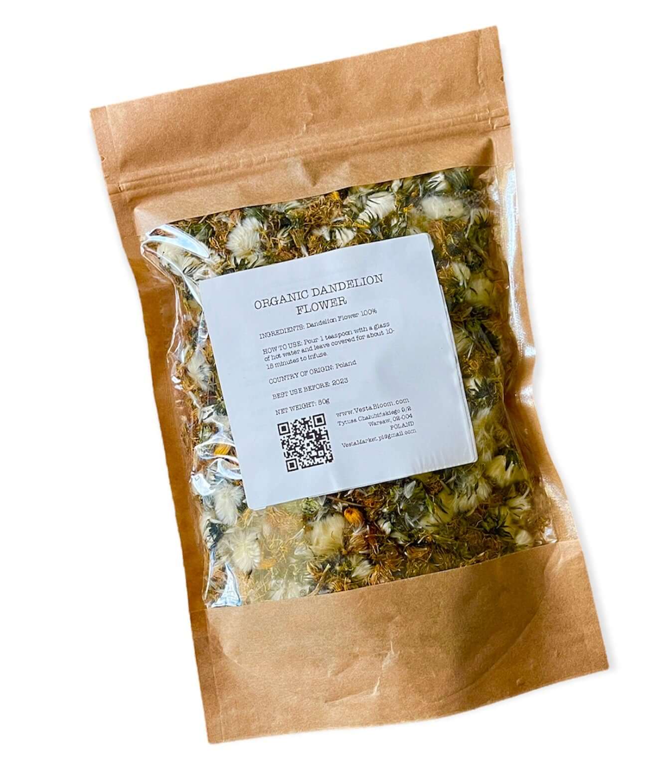 1.76 oz Dried Dandelion Flower BIO Organic 50g / 1.76 oz - Vesta Market