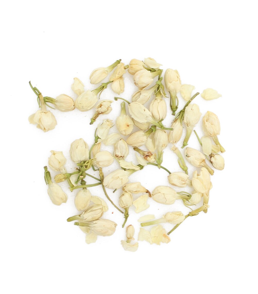 Dry Organic Jasmine Flowers - Choose from 1oz to 32oz - Organic Jasminum Vesta Market